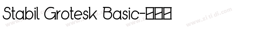 Stabil Grotesk Basic字体转换
